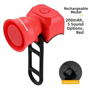 NALANILI Mini Còi xe đạp 3 màu sắc Sạc USB Chuông xe đạp điện tử dành cho xe đạp leo núi Chất lượng cao Chống thấm nước Phụ kiện xe tay ga trẻ em