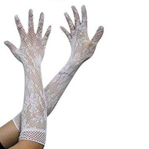Women Lace Opera Elbow Long Length Evening Party Prom Gloves 5.0