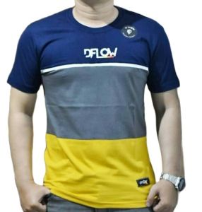 Kaos DFLOW  Free Sticker Kaos Pria/T-Shirt/Kaos Keren
