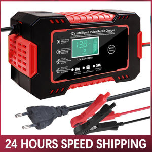 SEANDA 12V 6A Intelligent Pulse Battery Charger with Multi-Protection for Car/Motorcycle Batteries - Local Ready Stock