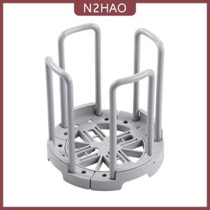 N2HAO Giá đựng bát gắn bàn kéo rút được dụng cụ xếp đồ nhà bếp kệ nhựa để ráo nước cốc tủ đựng chén đĩa giá treo bảo quản đĩa