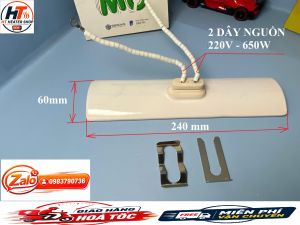 Điện trở máng sứ 240mm x 80mm 60mm / 220-230V / 650W