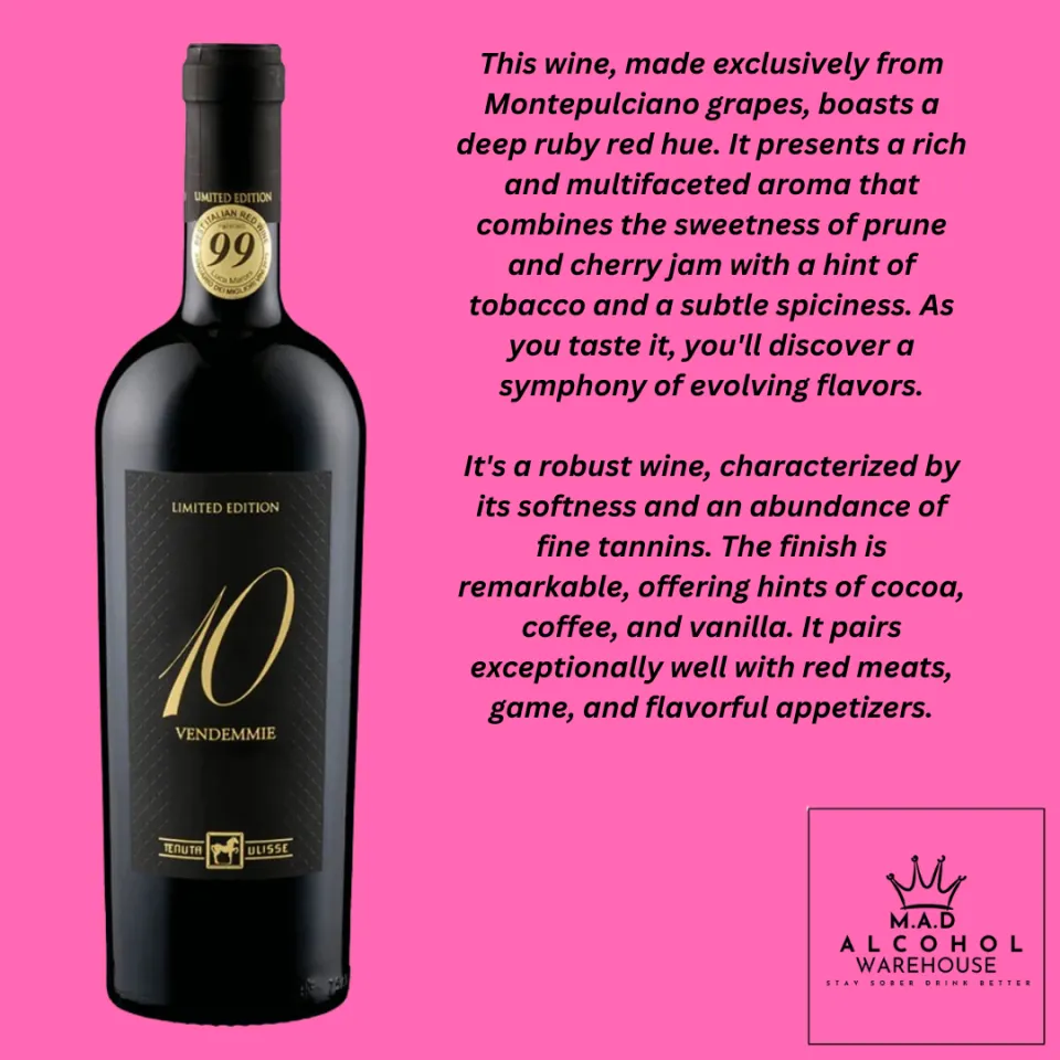 Tenuta Ulisse Limited Edition 10 Vendemmie Italy Red Wine | Lazada