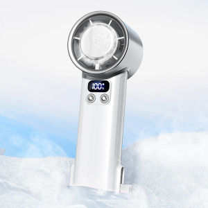 High-Speed Handheld & DesktopFan 100-Speed Adjustable Cooling/Ice Mode USB-Powered for Home Office Outdoor Summer