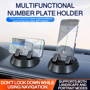 Cell Phone Holder Stable and Durable Adjustable 360° Rotation Support Flexible Adjustment Car Interior