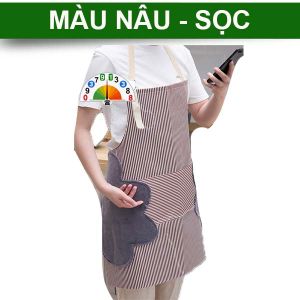 Tạp Dề Có Khăn Lau Tay Tạp Dề Chống Thấm Loại Dày Dặn
