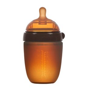 DreamBaby PIKO Bello Botol susu bayi Silikon Leher Lebar (WIDE NECK) Warna Coklat