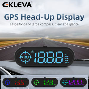 EKLEVA G9 GPS HUD Car Head Up Display Smart LED Digital Alarm Reminder Speedometer Auto Projector Car Accessories for All Cars