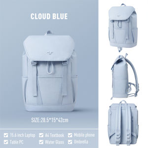 MAH 3307ชุดสีประจำปีกระเป๋าดีไซน์สีฟ้าก้อนเมฆกระเป๋าเป้สะพายหลังความจุขนาดใหญ่กันน้ำ15.6นิ้ว