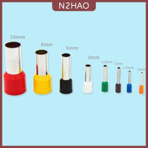 N2HAO  8 cái đất sét cắt Bông tai lỗ rỗng tròn làm cho công cụ gốm Polymer đùn