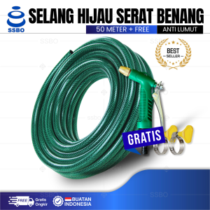 Promo Selang Air Hijau 1 Inch 50 Meter Anti Lumut. Taman dan Perkebunan COD