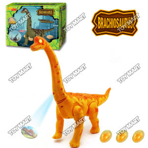 13” Dino Egg Hatching Walking Brachiosaurus Sounds & LED Projecting Sound & Light FX