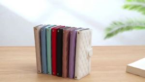 Case for iPhone 17 16 16e 15 14 Pro Max Plus iPhone Air Diamond Embossed Luxury Leather Wallet Flip Folio Shatterproof Wrist Strap Phone Case