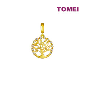 TOMEI Chomel Collection Life Tree Charm Yellow Gold 916/22K