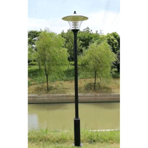 Post Top Lantern E27 Lamp Holder Clear Acrylic Diffuser & Aluminum Louvre Reflector