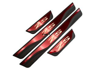 carhanson Auto Accessories For Mg Zs Stainless Steel Door Sill Trim Scuff Plate Protector Guard Sticker 2017-2023 4Pcs Car Parts