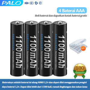 PALO Beston 2A 3A Batu Baterai Battery AA/AAA Charge Cas rechargeable 3000mah/1100mah