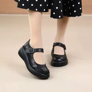 [Free Shipping] Thick-Soled Buckle-Fastened Perforated Sandals – Breathable Comfortable And Stylish Women’S Shoes New Soft-Soled Designs Perfect For Moms Available In Stock