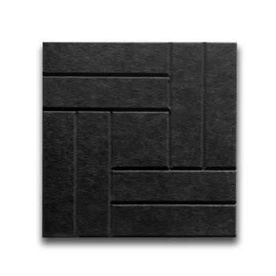 ❗[Groove Design] 🚚 300x300x9mm - 1pc Sound Proof Acoustic Panel Self-Adhesive Studio Office Home Wall Karaoke Restaurant