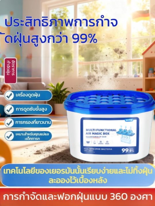 【ซื้อ 4 แถมฟรี 1】กล่องมหัศจรรย์กำจัดฝุ่น: เครื่องฟอกอากาศประสิทธิภาพสูง ...