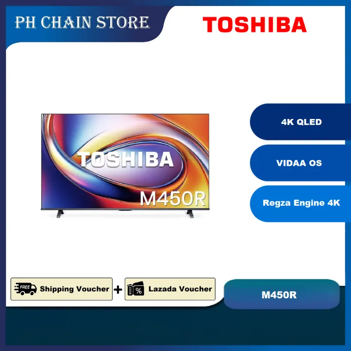 TOSHIBA 65 INCH 4K QUANTUM DOT QLED SMART TV | 65M450RP (REGZA Engine ZR / Dolby Vision & Atmos / VIDAA OS)
