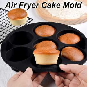 Non Stick Silicone Muffin Cake Baking Cup Tray Mould Universal Air Fryer Accessories