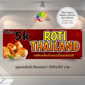Cetak Spanduk Banner Roti Khas Thailand