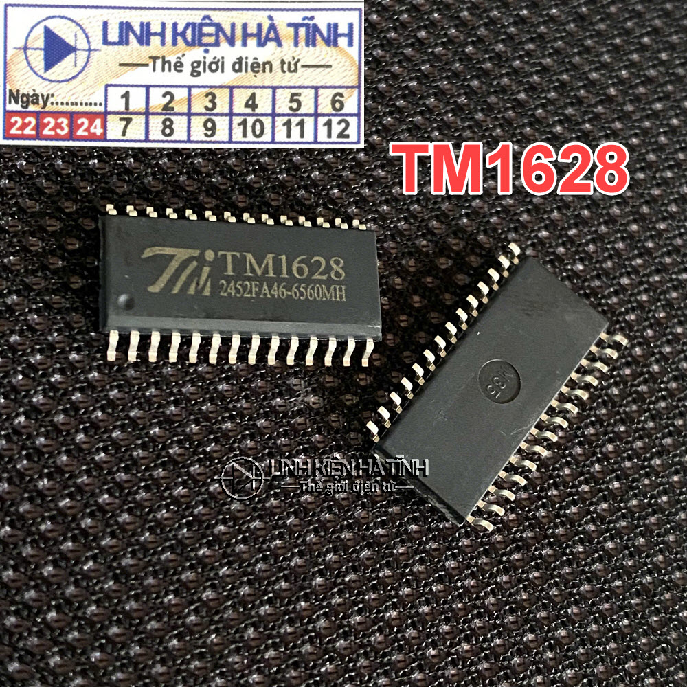 Túi 5 con IC TM1628 SM1628 HT1628 1628 SOP-24 (tương tự LK1628) mới