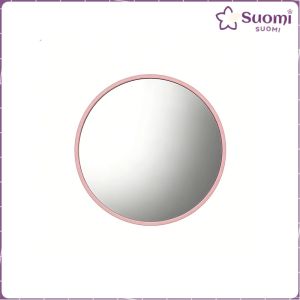 Suomi Selfie Travel Record Round Mirror Portable Handheld Selfie Photography Prop 1Pc