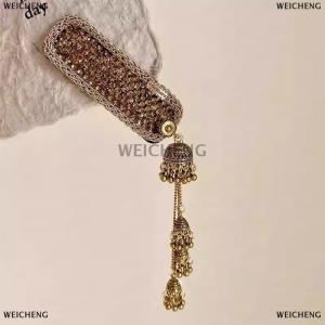 [COD] WEICHENG 1PCS Flower Hair Clips For Women Rhinestones Crystal Pearl Tassel BB Clips Trendy Barrettes Hair Accessories