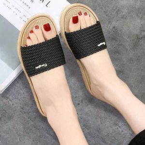 [Free Shipping] WomenS Summer Outdoor Slippers New Style Lightweight And Casual With A Non-Slip Sole PVC Material And A One-Strap Design Also Available With A Closed-Toe Style