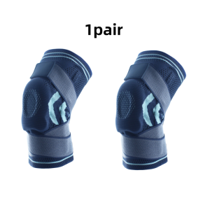 Guoftstars 1 Pair Knee Support with Silicon pad and Spring Support Knee Guard Knee Brace Prefect for Basketball and running Kneepad , Knee protector .AutoMaxion