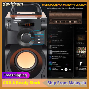(Ship from Malaysia) 6 Hours Subwoofer Portable Bluetooth Speaker Big Power Wireless Stereo Subwoofer Heavy Bass Speakers Sound Box Support FM Radio TF AUX USB 蓝牙音响喇叭