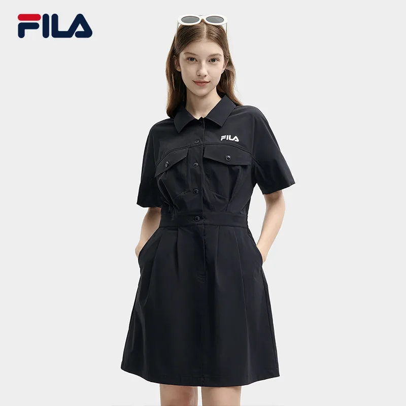 FILA CORE WHITE LINE Womens Knee Length Dress in Black - Lazada | Lazada Singapore FILA CORE WHITE LINE Womens Knee Length Dress in Black - Lazada | Lazada Singapore