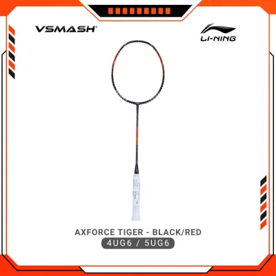 Li-Ning Axforce Tiger Badminton Racket Unstrung 4U6G 5UG6 Head Heavy Power Attack Racquet Raket [Free String & Grip]