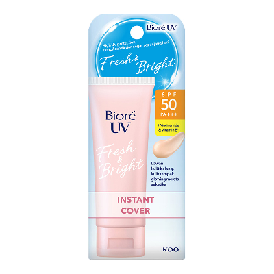 Biore UV Fresh & Bright Sunscreen Wajah Tinted SPF 50 30 g