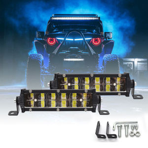 6D Double Row Work Light Led Light Bar Spot Flood Led Work Light 6D Led Bar 4x4 Truck ATV Car Roof Offroad Driving Light 12V 24V