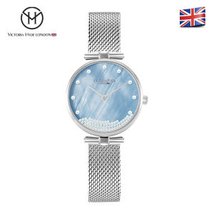 VICTORIA HYDE London Womens Waterproof Watch Rose Gold Stainless Steel Band Quartz Womens Natural Mother of Pearl Shell Watches