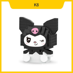 LELE Mainan Balok Susun Sanrio kuromi Mainan Anak Mainan Edukasi DIY 3DPuzzle Nano Block