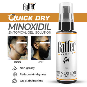 Gaffer 5% gel Minoxidil (1 Month Supply Beard and Scalp Growth Solution)