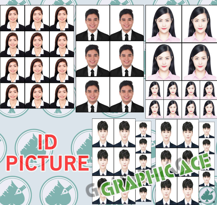 Id Photo Id Picture 1x1 2x2 Passport Size | Lazada PH