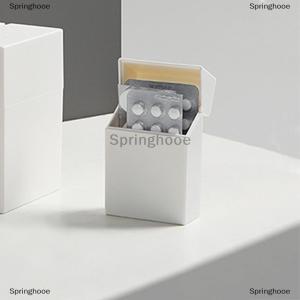 [COD] Springhooe ABS Flip Square Storage Box Multifunctional Dustproof Organizer Photocards Sleeves Small Card Film Sorting Simple White Box