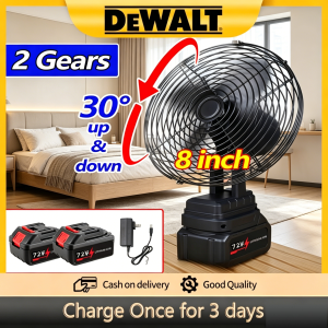 8 Inch Cordless Fan – High Power Portable Electric Rechargeable Outdoor Desktop Cooling