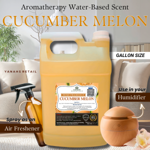 Cucumber Melon Scent – 1 Gallon Water-Based Fragrance for Humidifiers Sprayers & Air Revitalizers