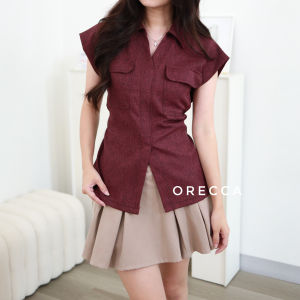 ORECCA - Velly Top Atasan Wanita Tangan Pendek