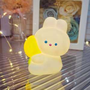 🌙 Lampu Tidur Hat Star Mini Night Lamp LED Cute Cartoon Night Light Creative Bedroom Bedside Lamp Soft Warm Glow
