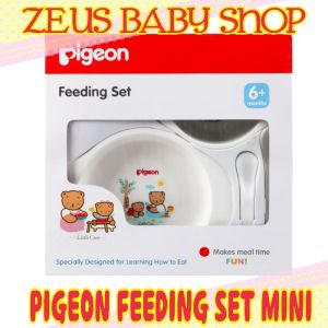 Pigeon Feeding Set Mini Peralatan Makan Bayi 6m+