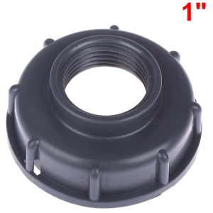 LIUJIR Phụ kiện van thùng Tôn Chủ đề nữ 60mm null Bộ điều hợp bể chứa IBC Thùng nhiên liệu IBC Tư nối Nắp ren thô S60X6