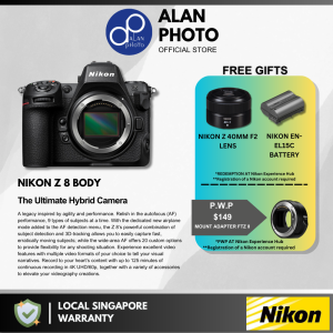Nikon Z8 Mirrorless Camera Body & With 24-120mm F4 Lens | Nikon Singapore Warranty