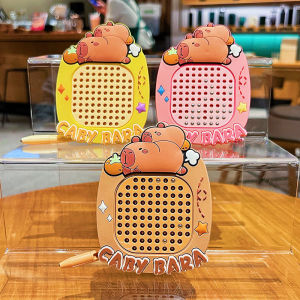 Capybara Magnetic Steel Ball Drawing Board Puzzle Fun Relief Key Chain Cartoon Gift Small Toy Couple Bag Pendant